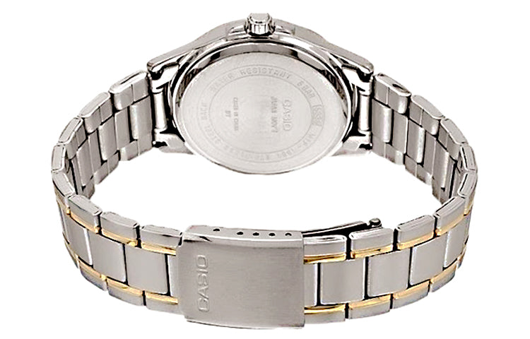 CASIO Quartz Waterproof Unisex Mens SilverBlack Analog MTP-1381G-1A