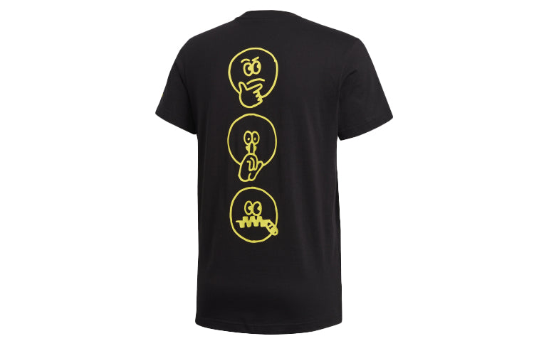 adidas Dame Hecklers Basketball Sports Round Neck Short Sleeve Black GD8714