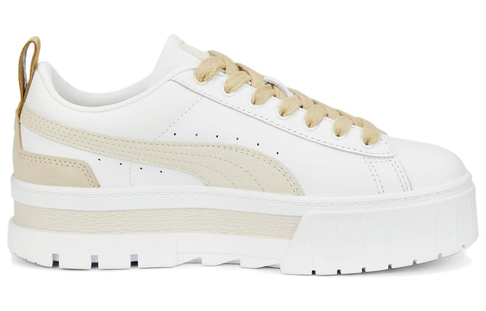 (WMNS) PUMA Mayze Luxe 'White Pale Khaki' 383995-06