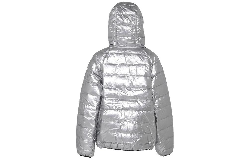 (PS) Nike reversible sports hooded warm down Jacket 'Silver' DZ9961-089