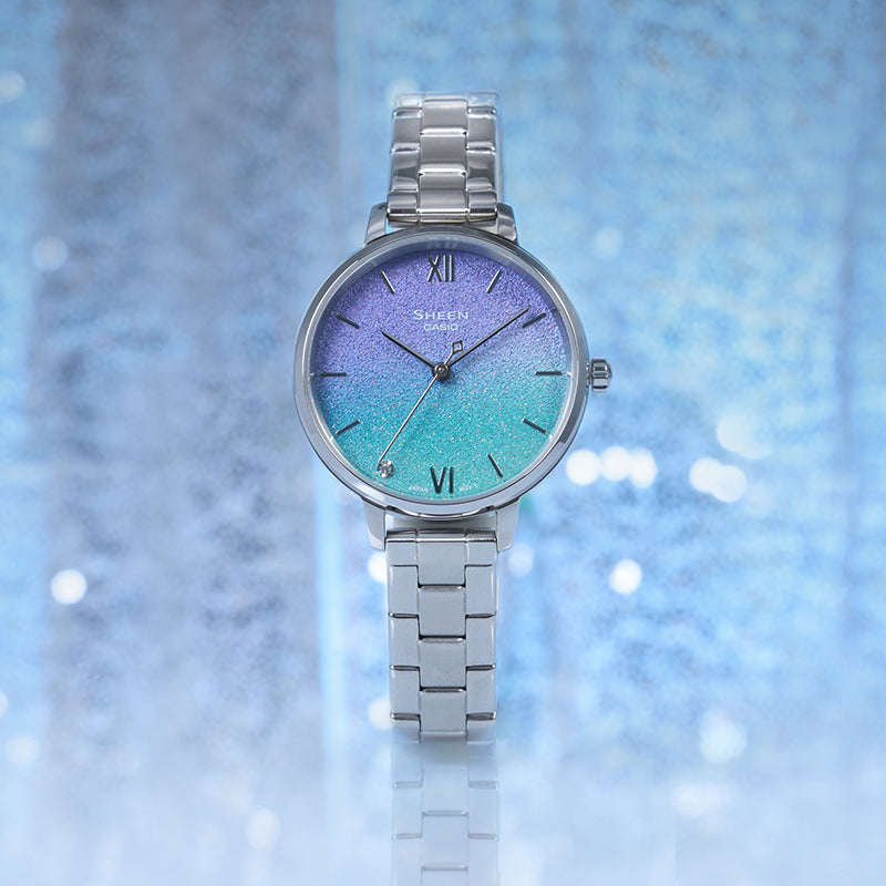 Casio Sheen Universe Starry Sky Analog Watch 'Purple Blue Silver' SHE-4548D-2AUPR
