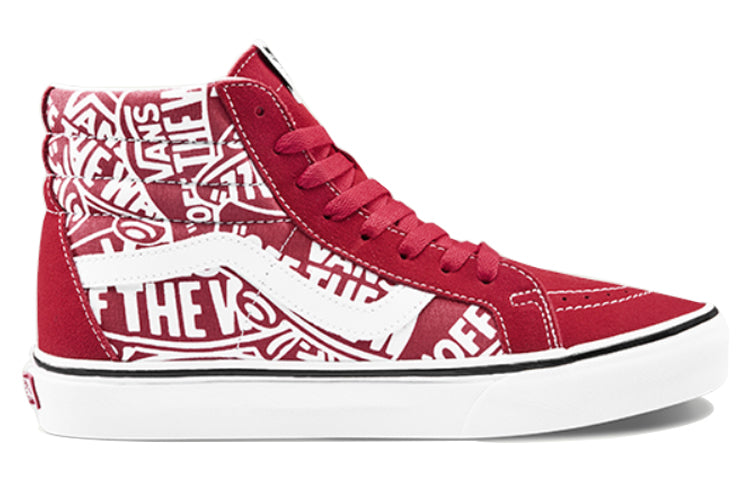 Vans SK8-HI Rrissue Retro High Top Casual Skate Shoes Unisex Red White VN0A2XSBUKL