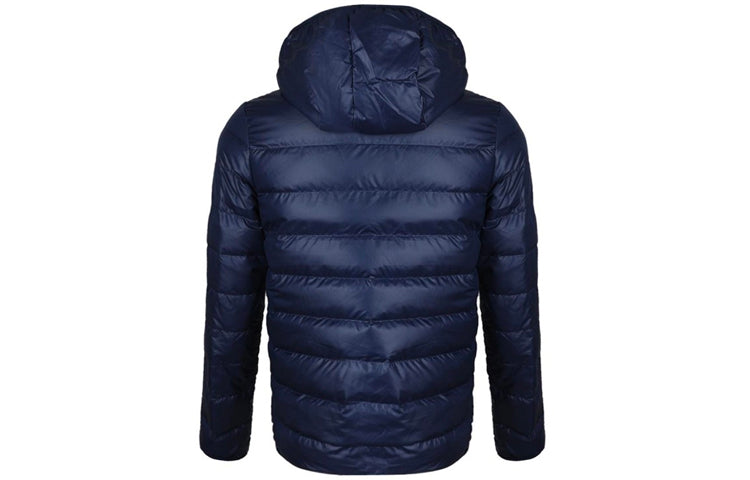 adidas neo Athleisure Casual Sports Stay Warm Stripe hooded down Jacket Blue FK9922