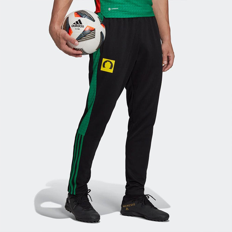 Men's adidas Stripe Casual Sports Breathable Long Pants/Trousers Japanese Version Black HC9797