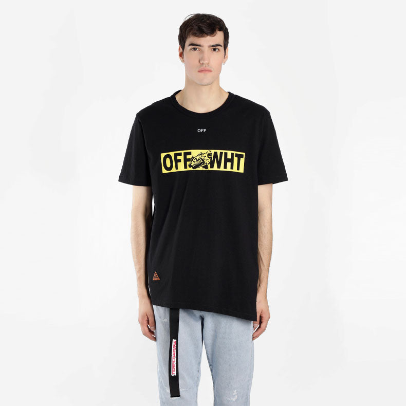 Off-White Moto Spliced S/S Tee OMAA032S181850831060-BK