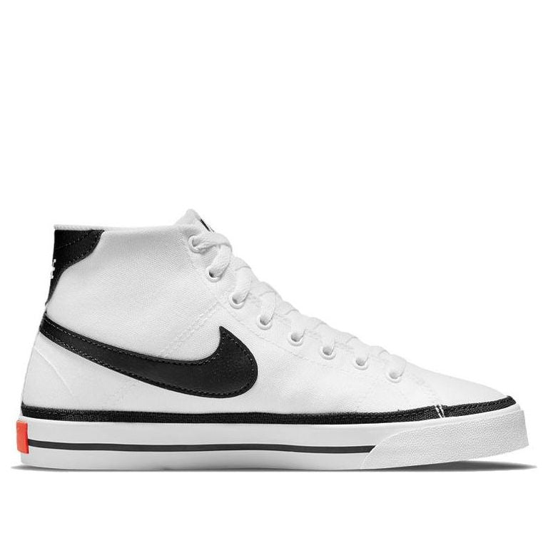 (WMNS) Nike Court Legacy Canvas Mid 'White Black' DD0161-100