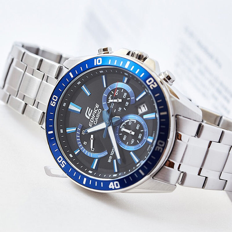 Casio Edifice Smart Analog Watch 'Silver Black Royal Blue' EFV-620D-1A2V
