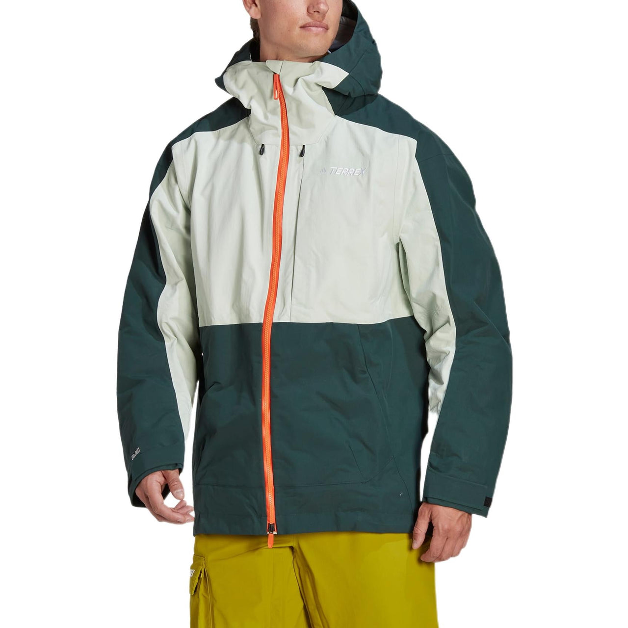adidas Terrex Post-Consumer Snow Jacket Asia Sizing 'White Green' HC7727