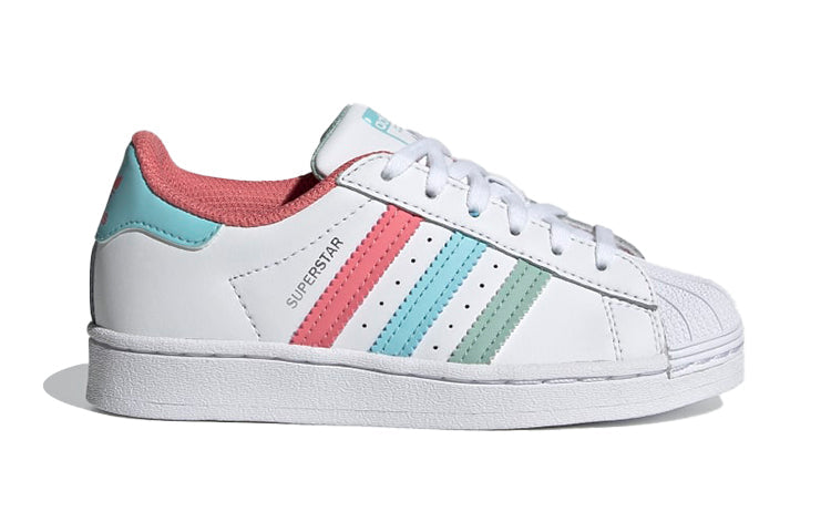 (PS) adidas originals Superstar 'White Pink Blue' FZ0651