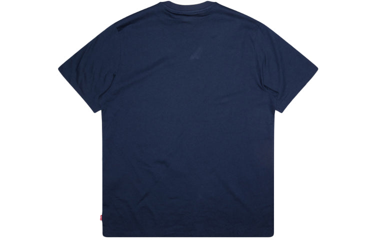 Men's Levis BOX Logo Short Sleeve Navy Blue 85785-0010