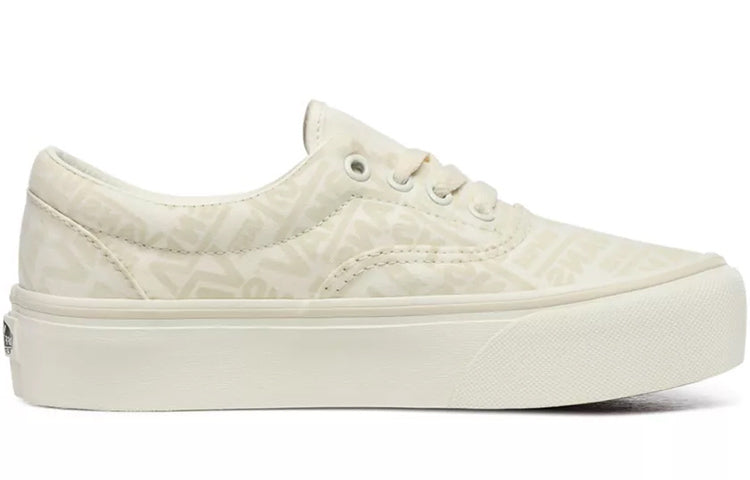 (WMNS) Vans 66 Era Platform Retro Casual Skateboarding Shoes 'Creamy White' VN0A3WLUXA0