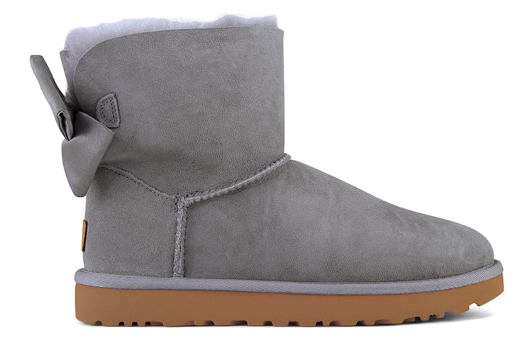 (WMNS) UGG Mini Bailey Bow II Glam Snow Boots Blue Gray 1103130-GYS