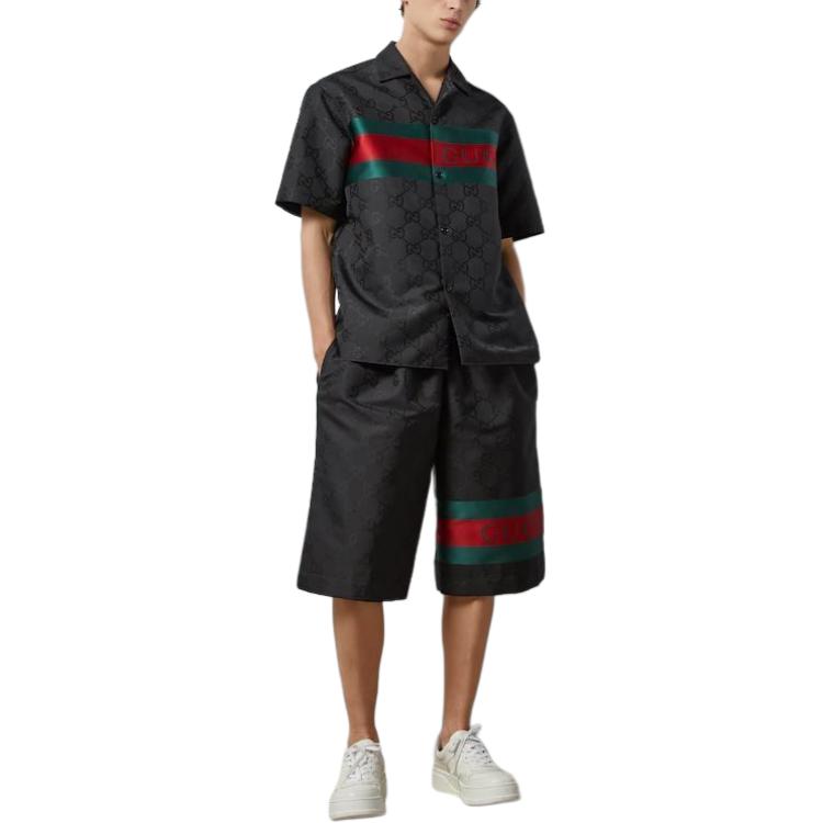 Gucci GG Nylon Jacquard Shirt 'Black' 782743-ZAQD2-1060