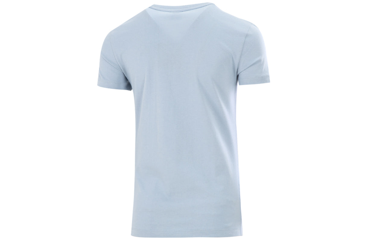 (WMNS) PUMA Classics Logo Printing Round-neck Tee Blue 532282-81
