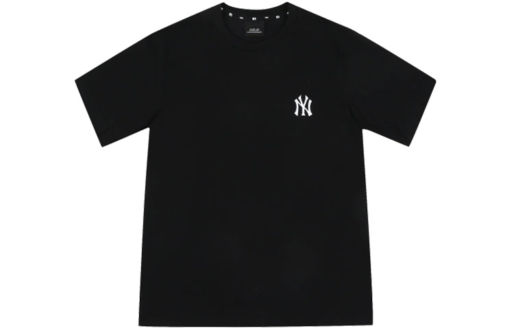 MLB New York Yankees Big Logo Round Neck Short Sleeve Unisex Black 31TS03031-50L