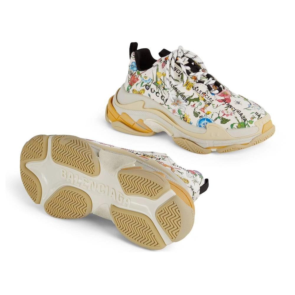 Balenciaga x Gucci Triple S Sneakers 'The Hacker Project Floral' 681068-UL110-8461