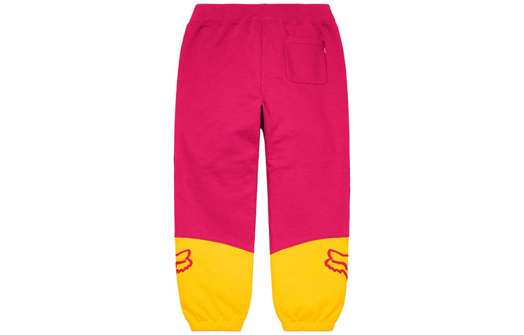 Supreme Fox Racing Sweatpants 'Pink Yellow' SUP-FW20-181