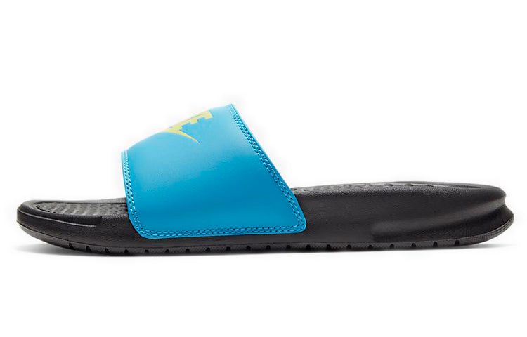 (WMNS) Nike JDI Benassi Slides 'Blue Fury Limelight' 343881-016
