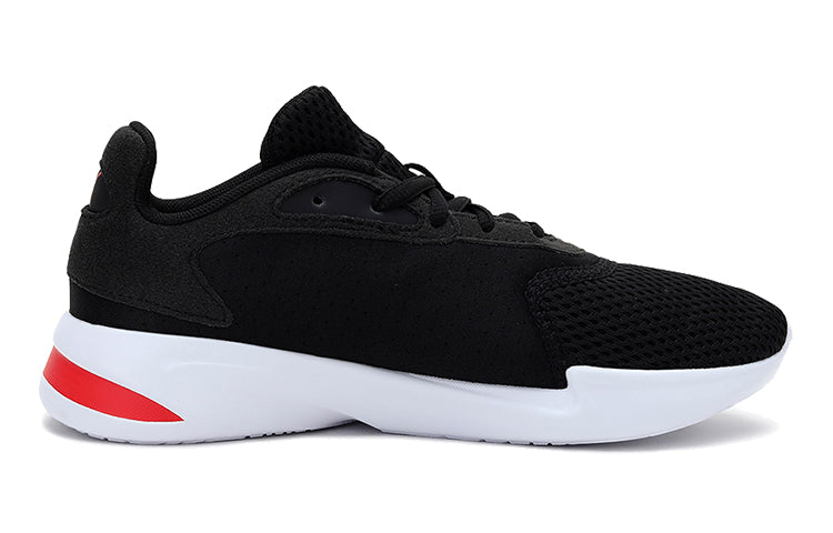(GS) PUMA Jaro Low Top Running Shoes Black/White/Red 193418-01