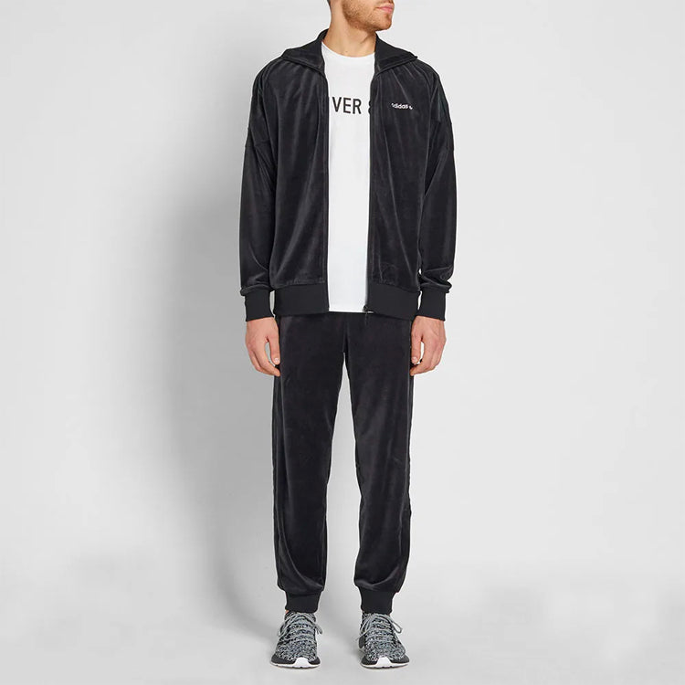 adidas originals Solid Color Sports Pants Black BR2167