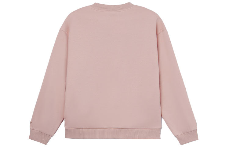 (WMNS) Li-Ning x Disney Crossover Cartoon Printing Pullover 'Rose Pink' AWDR688-4