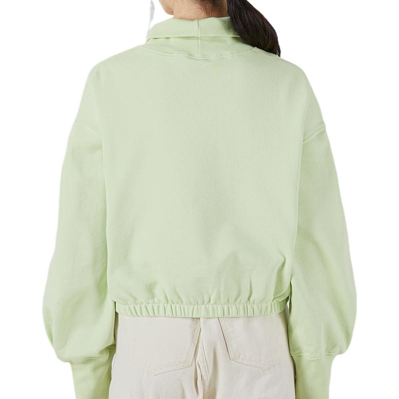 (WMNS) PUMA High-Neck Sweatshirt 'Green' 535186-36