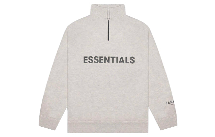 Fear of God Essentials FW20 Half Zip Pullover 'Oatmeal' 0192250500233260