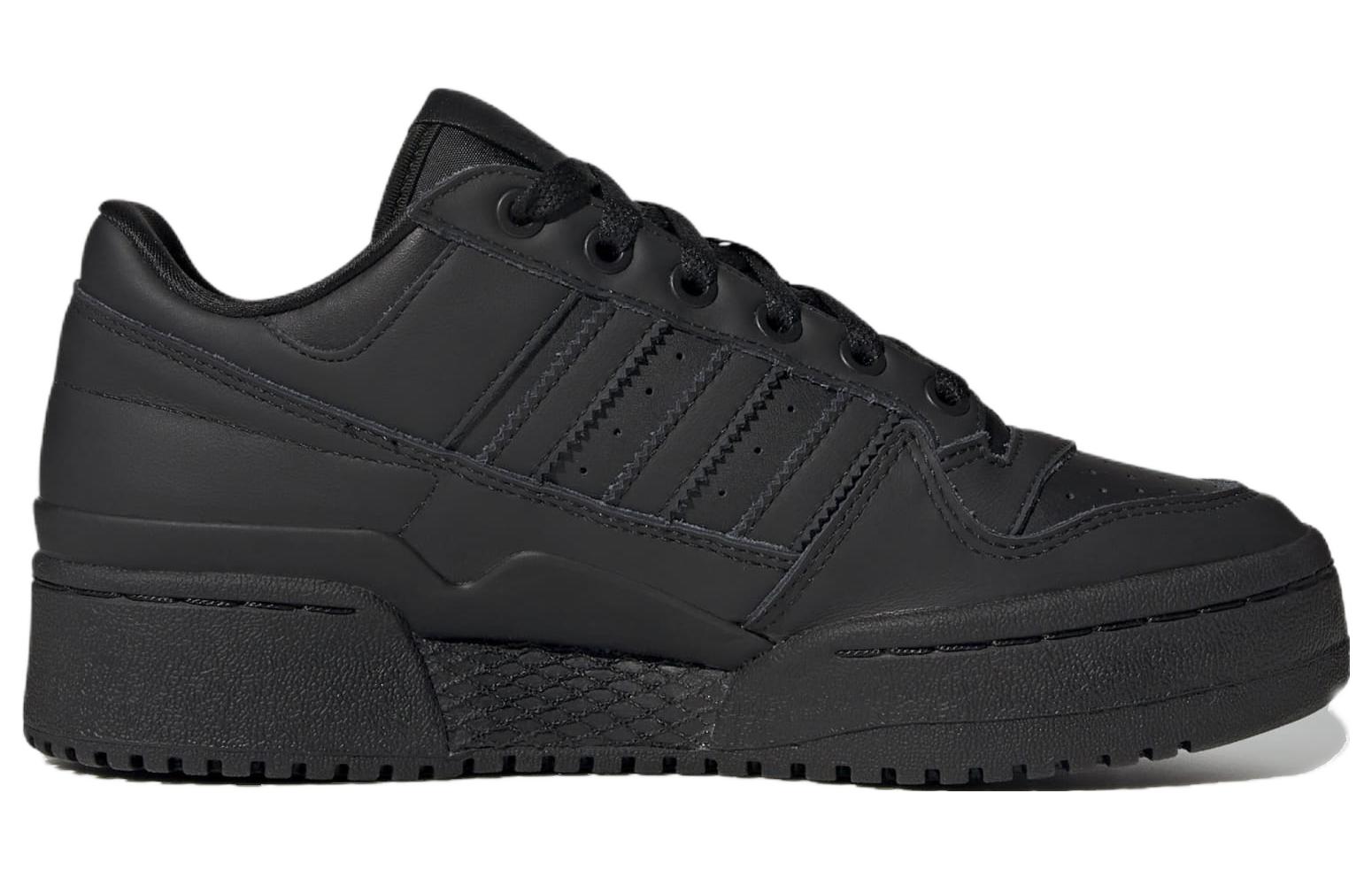 (WMNS) adidas Forum Bold Stripes 'Triple Black' ID6844