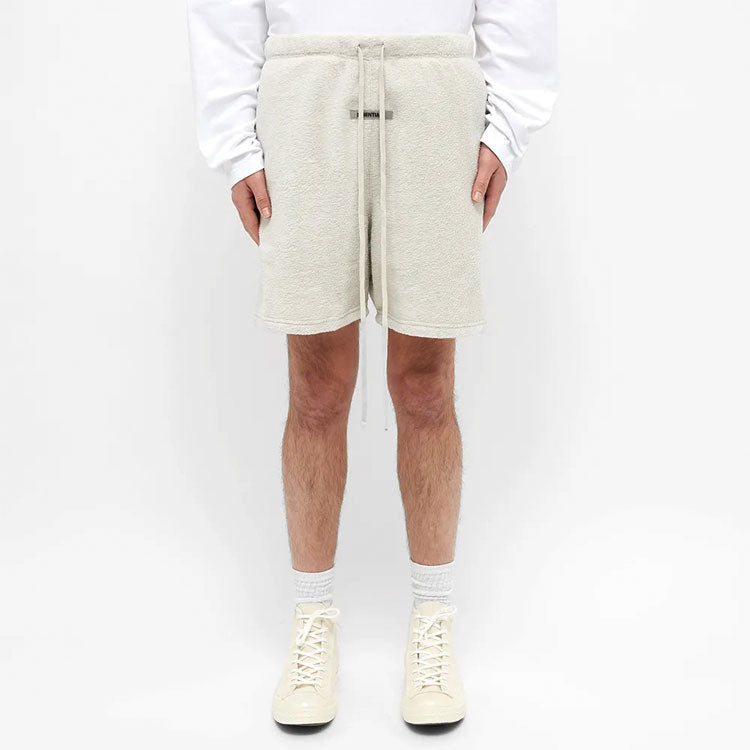Fear of God Essentials SS20 Polar Fleece Sweat Shorts Oatmeal FOG-SS20-282