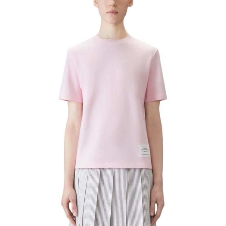 (WMNS) THOM BROWNE Short Sleeve T-Shirt 'Pink' FJS207A-00050-680