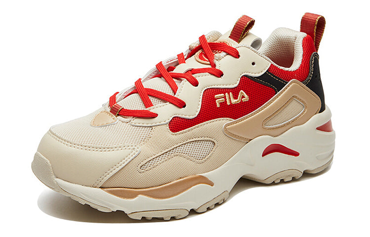 (WMNS) FILA Tracer Running Shoes Beige/Red F12W111127FAF