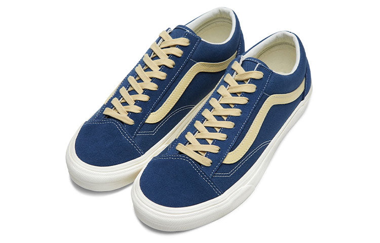 Vans Style 36 Casual Fashion Skate Shoes Unisex Blue Yellow VN0A3DZ3BOB