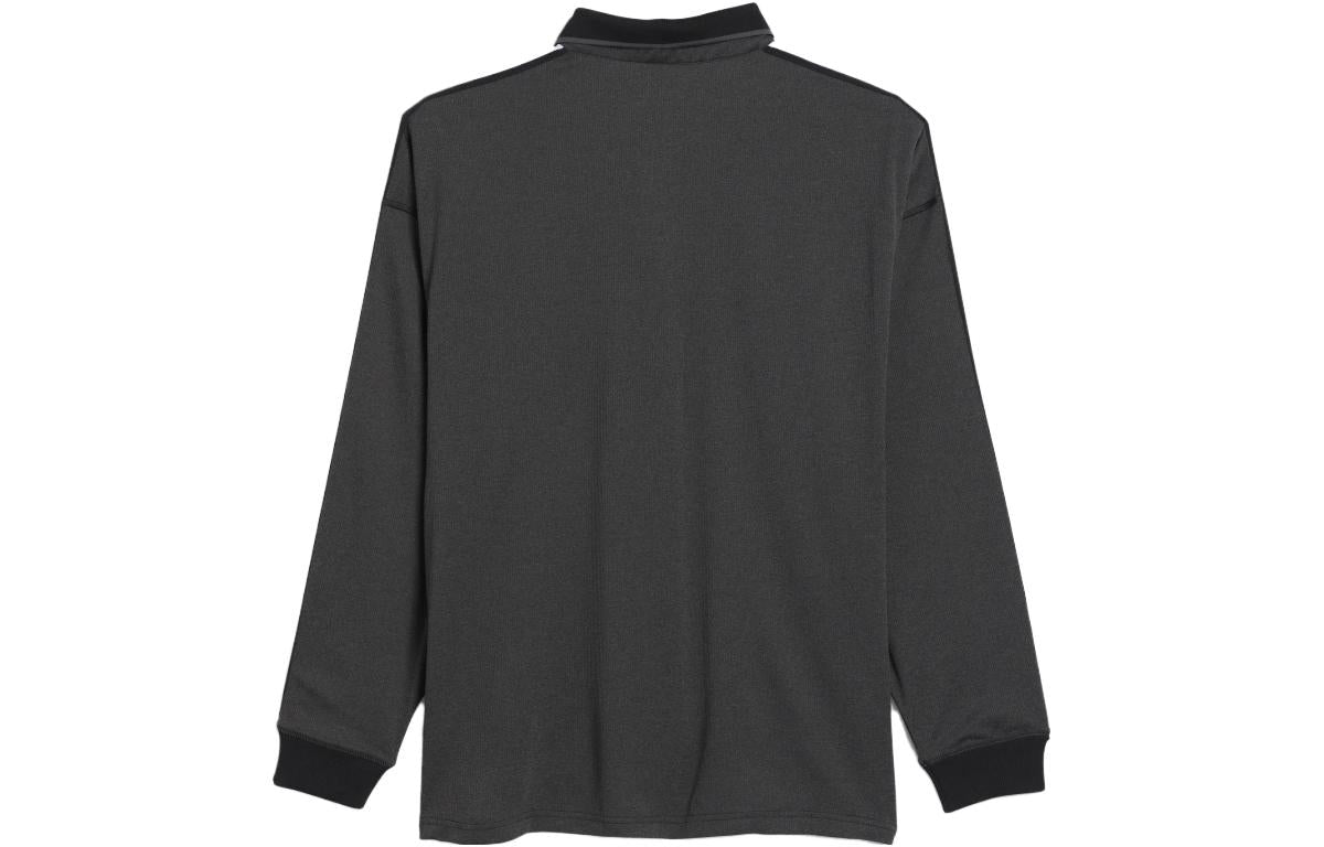 adidas Long Sleeve Polo Jersey 'Black' HK9902