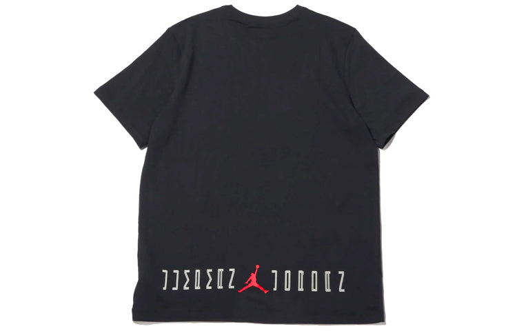 Air Jordan 11 Jumpman Tee White snake pattern Logo Short Sleeve Black CI0323-010