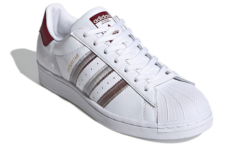 adidas Superstar 'Cloud White Collegiate Burgundy' FX4419