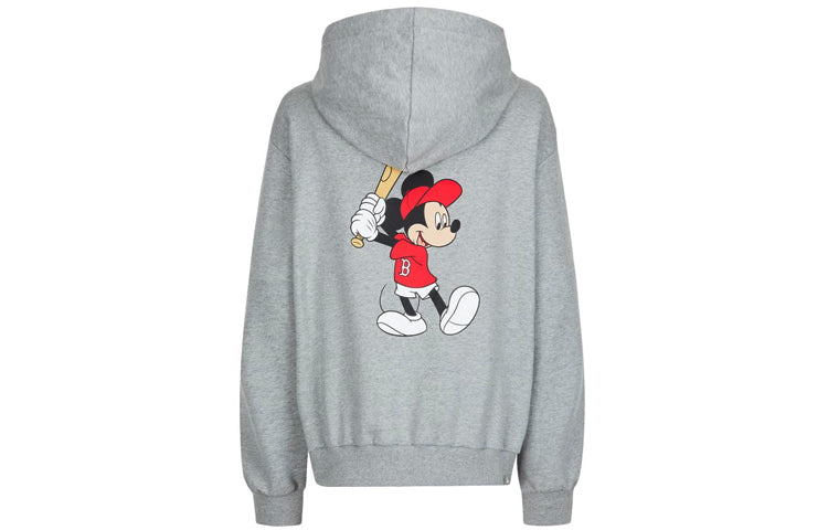 MLB x Disney Mickey Crossover Solid Color Zipper Unisex Gray 31TRK1031-43M