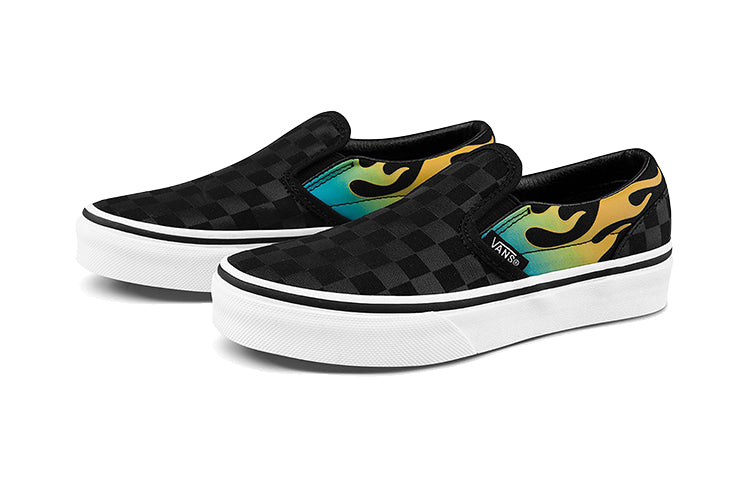 (PS) Vans Classic Slip-On Fire 'Black Grey' VN0A4BUTESY