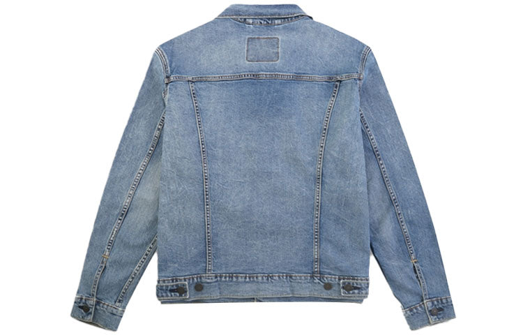 Levis Lapel Button Denim Jacket Men's Cowboy Blue 72334-0519