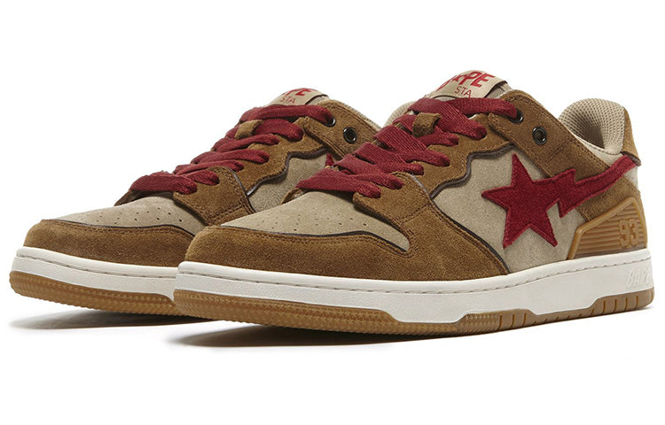 A Bathing Ape Sk8 Sta Low 'Brown' 1G70-191-030-BRWN