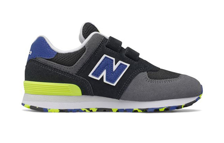 New Balance 574 Sneakers Black/Blue/Yellow YV574UJC