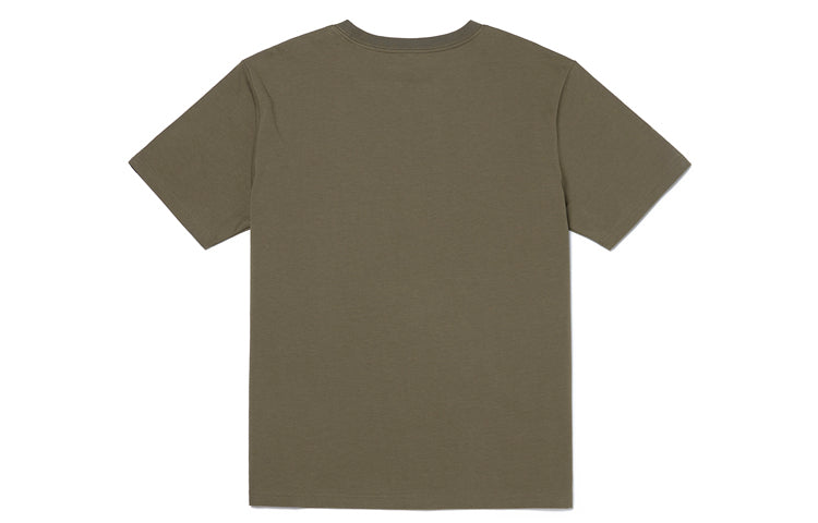 Men's Vans Logo Printing Short Sleeve Olive Green VN0A4MMCDB0
