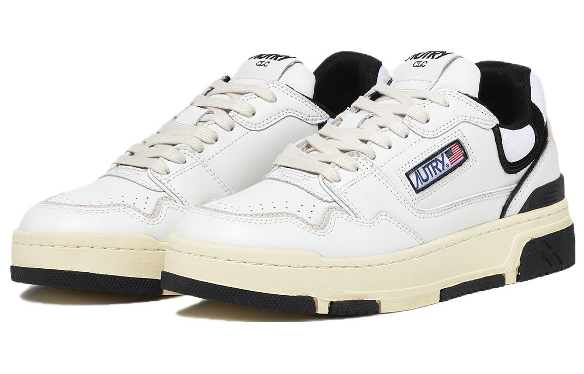Autry CLC Leather Sneakers 'White Black' ROLW-MM04