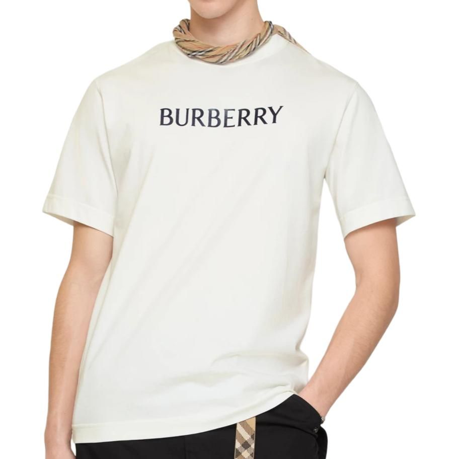 Burberry 26 Logo Cotton T-shirt 'Chalk White' 81223891