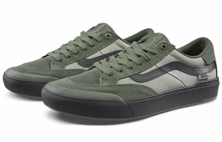Vans Berle Pro Retro Low Tops Colorblock Casual Skateboarding Shoes Unisex Green VN0A3WKXKCZ