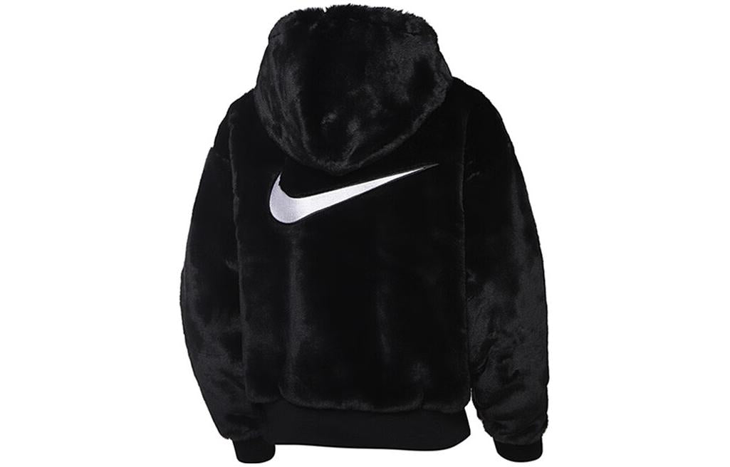 (WMNS) Nike Sportswear Essentials Faux Fur Jacket 'Black' DD5116-010
