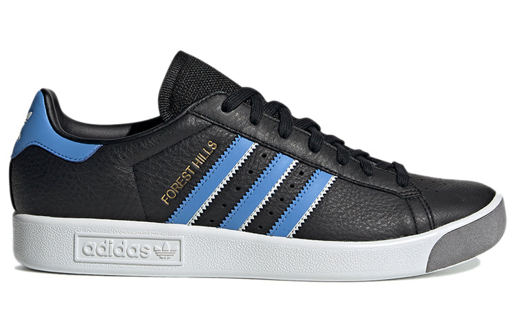 adidas originals Forest Hills Lightweight Cozy Casual Skate Shoes Black Blue Unisex 'Black Blue' EE5749