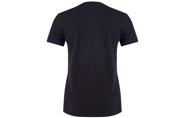KENZO Multi-Color Printing Tiger Head Purple Alphabet Short Sleeve Navy Blue F862TS7634YG-78