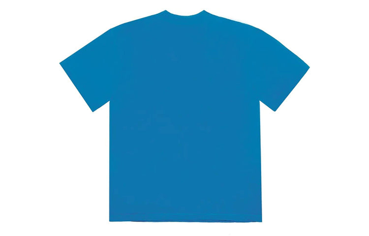 Travis Scott Cactus Jack x Mcdonald Crossover Round Neck Pullover Short Sleeve Unisex Blue TS-XMDABIBL