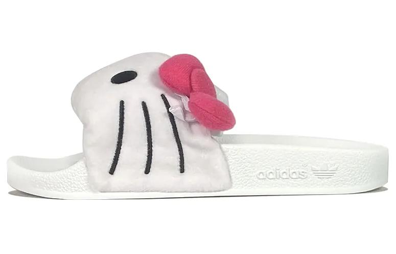 (WMNS) adidas Originals X Hello Kitty Adilette Slides Asia Sizing 'White' IG8419