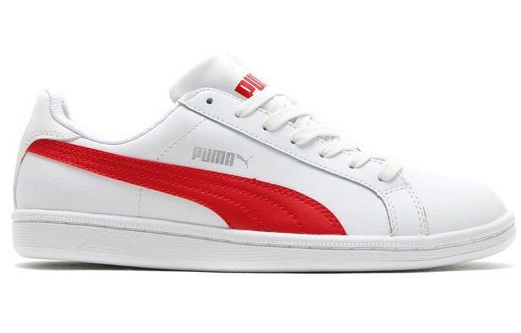 PUMA Suede Platform Animal Casual Board Shoes White/Red 356722-09